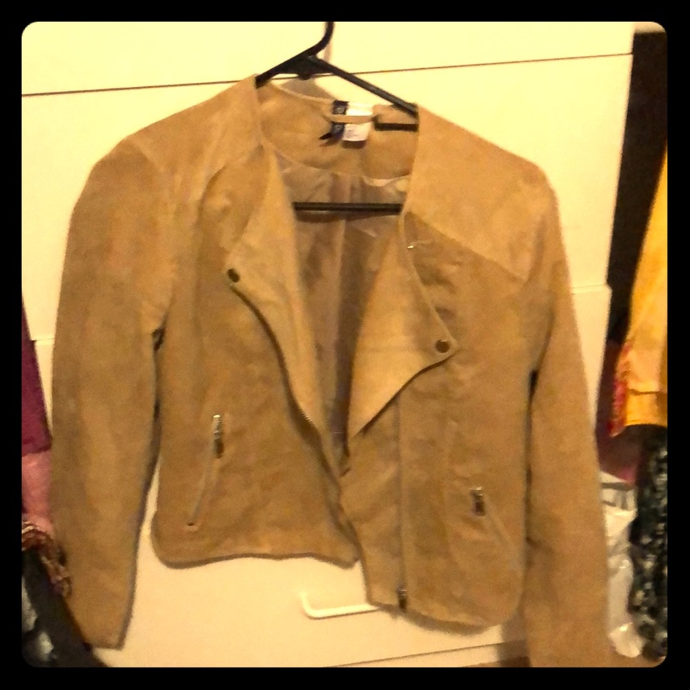 Beige suede h&m jacket